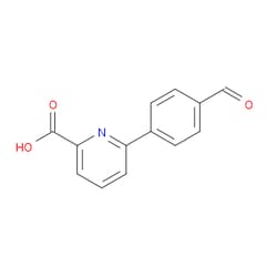 Aobchem&nbsp;6-(4-Formylphenyl)-2-pyridinecarboxylic acid | ≥97% | CAS 566198-31-0 | C13H9NO3 | 5g