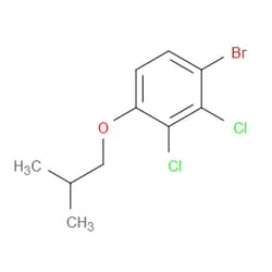 Aobchem&nbsp;1-Bromo-2 3-dichloro-4-isobutoxybenzene | ≥95% | CAS 1881329-96-9 | C10H11BrCl2O | 500mg