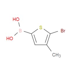 Aobchem&nbsp;5-Bromo-4-methylthiophene-2-boronic acid | ≥97% | CAS 1217501-16-0 | C5H6BBrO2S | 500mg