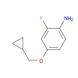 Aobchem&nbsp;4-(Cyclopropylmethoxy)-2-fluorobenzenamine | ≥97% | CAS 1236764-17-2 | C10H12FNO | 1g