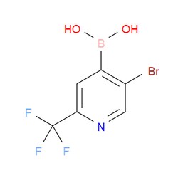 Aobchem&nbsp;5-Bromo-2-trifluoromethylpyridine-4-boronic acid | ≥97% | CAS 1072951-57-5 | C6H4BBrF3NO2 | 5g