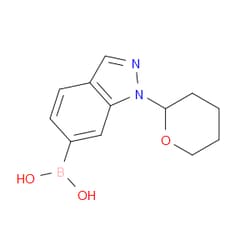Aobchem&nbsp;(1-(Tetrahydro-2H-pyran-2-yl)-1H-indazol-6-yl)boronic acid | ≥95% | CAS 2096337-20-9 | C12H15BN2O3 | 5g