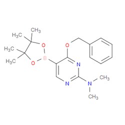 Aobchem&nbsp;4-Benzyloxy-2-dimethylamino-pyrimidine-5-boronic acid pinacol ester | ≥97% | CAS 2121513-96-8 | C19H26BN3O3 | 5g