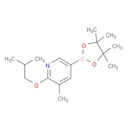 Aobchem&nbsp;3-Methyl-2-(2-methylpropoxy)-5-(4 4 5 5-tetramethyl-1 3 2-dioxaborolan-2-yl)pyridine | ≥95% | CAS 1415743-06-4 | C16H26BNO3 | 5g
