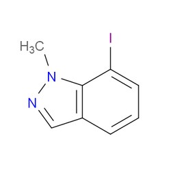 Aobchem&nbsp;7-Iodo-1-methyl-1H-indazole | ≥97% | CAS 1337879-75-0 | C8H7IN2 | 500mg