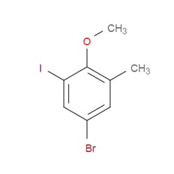 Aobchem&nbsp;5-Bromo-1-iodo-2-methoxy-3-methylbenzene | ≥97% | CAS 2383222-29-3 | C8H8BrIO | 5g