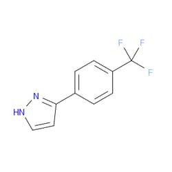 Aobchem&nbsp;3-[4-(Trifluoromethyl)phenyl]-1H-pyrazole | ≥95% | CAS 362601-71-6 | C10H7F3N2 | 5g