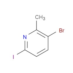Aobchem&nbsp;3-Bromo-6-iodo-2-methylpyridine | ≥97% | CAS 1008361-77-0 | C6H5BrIN | 5g