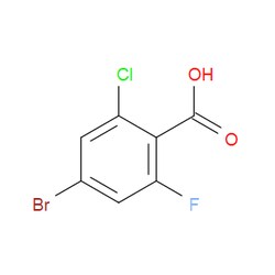 Aobchem&nbsp;4-Bromo-2-chloro-6-fluorobenzoic acid | ≥97% | CAS 1321613-01-7 | C7H3BrClFO2 | 5g