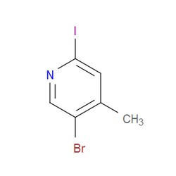 Aobchem&nbsp;5-Bromo-2-iodo-4-methylpyridine | ≥97% | CAS 941294-57-1 | C6H5BrIN | 500mg