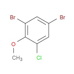 Aobchem&nbsp;4 6-Dibromo-2-chloroanisole | ≥97% | CAS 174913-39-4 | C7H5Br2ClO | 5g