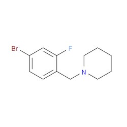 Aobchem&nbsp;4-Bromo-2-fluorophenyl-1-(piperidinomethyl)benzen | ≥97% | CAS 1200131-18-5 | C12H15BrFN | 500mg
