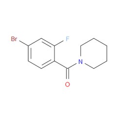 Aobchem&nbsp;(4-Bromo-2-fluorobenzoyl)piperidine | ≥97% | CAS 1017035-01-6 | C12H13BrFNO | 1g