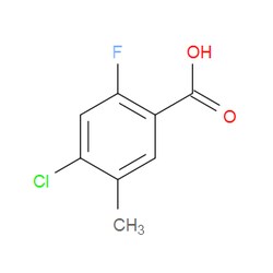 Aobchem&nbsp;4-Chloro-2-fluoro-5-methylbenzoic acid | ≥97% | CAS 177211-31-3 | C8H6ClFO2 | 250mg