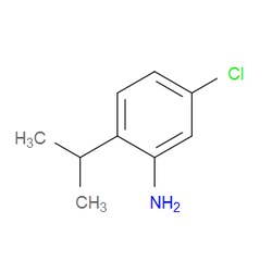 Aobchem&nbsp;5-Chloro-2-(propan-2-yl)aniline | ≥95% | CAS 130566-32-4 | C9H12ClN | 1g
