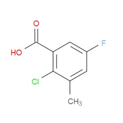 Aobchem&nbsp;2-Chloro-5-fluoro-3-methylbenzoic acid | ≥97% | CAS 1427416-28-1 | C8H6ClFO2 | 5g