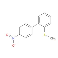 Aobchem&nbsp;Methyl(4 -nitro-[1 1 -biphenyl]-2-yl)sulfane | ≥97% | CAS 100727-36-4 | C13H11NO2S | 1g