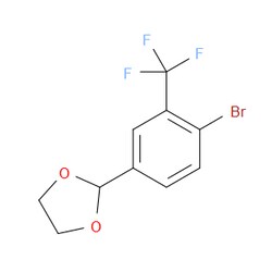 Aobchem&nbsp;2-[4-Bromo-3-(trifluoromethyl)phenyl]-1 3-dioxolane | ≥95% | CAS 2221812-16-2 | C10H8BrF3O2 | 500mg