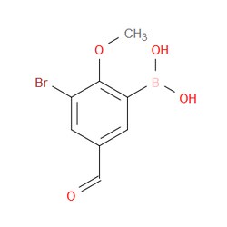 Aobchem&nbsp;3-Bromo-5-formyl-2-methoxyphenylboronic acid | ≥95% | CAS 1072951-80-4 | C8H8BBrO4 | 5g