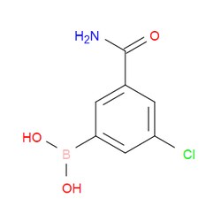 Aobchem&nbsp;3-Carbamoyl-5-chlorophenylboronic acid | ≥97% | CAS 957120-53-5 | C7H7BClNO3 | 500mg