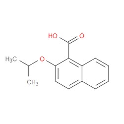 Aobchem&nbsp;2-(Propan-2-yloxy)naphthalene-1-carboxylic acid | ≥95% | CAS 92190-51-7 | C14H14O3 | 1g