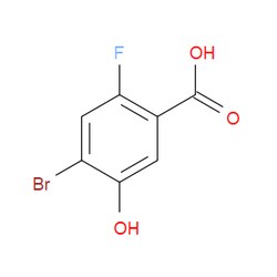 Aobchem&nbsp;4-Bromo-2-fluoro-5-hydroxybenzoic acid | ≥95% | CAS 91659-18-6 | C7H4BrFO3 | 5g