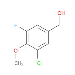 Aobchem&nbsp;3-Chloro-5-fluoro-4-methoxybenzyl alcohol | ≥97% | CAS 886497-33-2 | C8H8ClFO2 | 1g