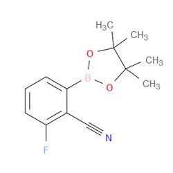 Aobchem&nbsp;2-Fluoro-6-(4 4 5 5-tetramethyl-1 3 2-dioxaborolan-2-yl)benzonitrile | ≥95% | CAS 765916-91-4 | C13H15BFNO2 | 5g