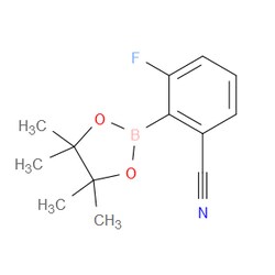 Aobchem&nbsp;3-Fluoro-2-(4 4 5 5-tetramethyl-1 3 2-dioxaborolan-2-yl)benzonitrile | ≥97% | CAS 624741-47-5 | C13H15BFNO2 | 500mg