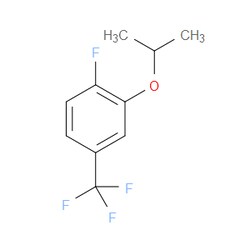 Aobchem&nbsp;1-Fluoro-2-(propan-2-yloxy)-4-(trifluoromethyl)benzene | ≥97% | CAS 1394936-97-0 | C10H10F4O | 1g