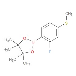 Aobchem&nbsp;2-Fluoro-4-methylthiophenylboronic acid pinacol ester | ≥97% | CAS 1436431-16-1 | C13H18BFO2S | 500mg