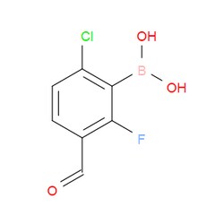 Aobchem&nbsp;6-Chloro-2-fluoro-3-formylphenylboronic acid | ≥97% | CAS 1451393-10-4 | C7H5BClFO3 | 1g