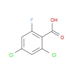 Aobchem&nbsp;2 4-Dichloro-6-fluorobenzoic acid | ≥97% | CAS 904285-09-2 | C7H3Cl2FO2 | 1g