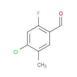 Aobchem&nbsp;4-Chloro-2-fluoro-5-methylbenzaldehyde | ≥97% | CAS 177211-30-2 | C8H6ClFO | 1g
