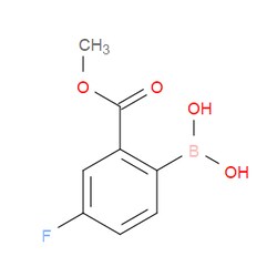 Aobchem&nbsp;4-Fluoro-2-methoxycarbonylphenylboronic acid | ≥95% | CAS 871329-81-6 | C8H8BFO4 | 1g