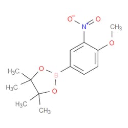 Aobchem&nbsp;4-Methoxy-3-nitrophenylboronic acid  pinacol ester | ≥97% | CAS 554411-20-0 | C13H18BNO5 | 5g