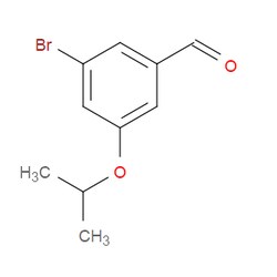 Aobchem&nbsp;3-Bromo-5-isopropoxybenzaldehyde | ≥97% | CAS 1112210-83-9 | C10H11BrO2 | 1g