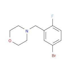 Aobchem&nbsp;4-Bromo-1-fluorophenyl-2-(morphlinomethyl)benzene | ≥97% | CAS 488799-67-3 | C11H13BrFNO | 500mg