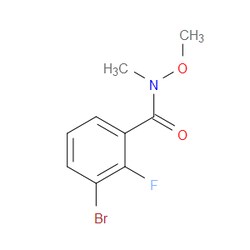 Aobchem&nbsp;3-Bromo-2-fluoro-N-methoxy-N-methylbenzamide | ≥97% | CAS 680610-73-5 | C9H9BrFNO2 | 1g