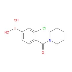 Aobchem&nbsp;3-Chloro-4-(piperidine-1-carbonyl)phenylboronic acid | ≥97% | CAS 850589-50-3 | C12H15BClNO3 | 5g