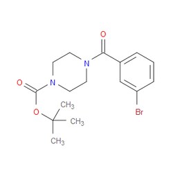 Aobchem&nbsp;Tert-butyl 4-(3-bromobenzoyl)piperazine-1-carboxylate | ≥97% | CAS 890153-34-1 | C16H21BrN2O3 | 5g