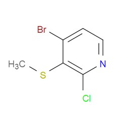 Aobchem&nbsp;4-Bromo-2-chloro-3-(methylsulfanyl)pyridine | ≥95% | CAS 2386938-99-2 | C6H5BrClNS | 1g