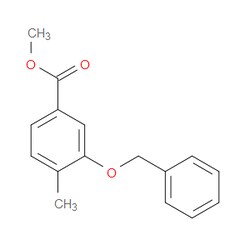 Aobchem&nbsp;4-Methyl-3-benzyloxybenzoic acid methyl ester | ≥97% | CAS 1017082-78-8 | C16H16O3 | 250mg