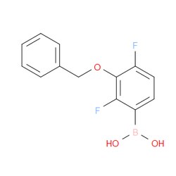 Aobchem&nbsp;2 4-Difluoro-2-(phenylmethoxy)phenylboronic acid | ≥97% | CAS 3023270-09-6 | C13H11BF2O3 | 1g