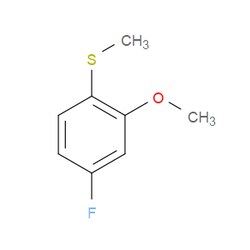 Aobchem&nbsp;4-Fluoro-2-methoxy-1-(methylsulfanyl)benzene | ≥97% | CAS 1173006-35-3 | C8H9FOS | 250mg