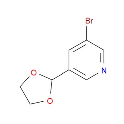 Aobchem&nbsp;3-Bromo-5-(1 3-dioxolan-2-yl)pyridine | ≥95% | CAS 959623-14-4 | C8H8BrNO2 | 500mg