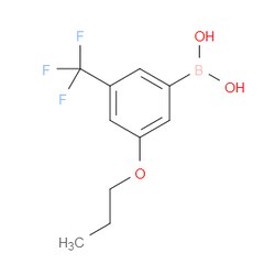 Aobchem&nbsp;3-Propoxy-5-trifluoromethylphenylboronic acid | ≥97% | CAS 1256345-47-7 | C10H12BF3O3 | 5g