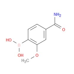 Aobchem&nbsp;4-Carbamoyl-2-methoxyphenylboronic acid | ≥97% | CAS 1451392-06-5 | C8H10BNO4 | 250mg