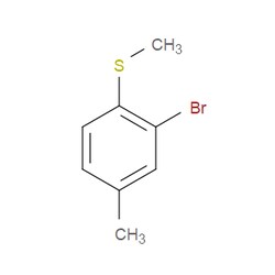 Aobchem&nbsp;2-Bromo-4-methyl-1-(methylthio)benzene | ≥97% | CAS 89981-02-2 | C8H9BrS | 5g