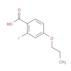 Aobchem&nbsp;2-Fluoro-4-N-propoxybenzoic acid | ≥97% | CAS 203115-96-2 | C10H11FO3 | 250mg